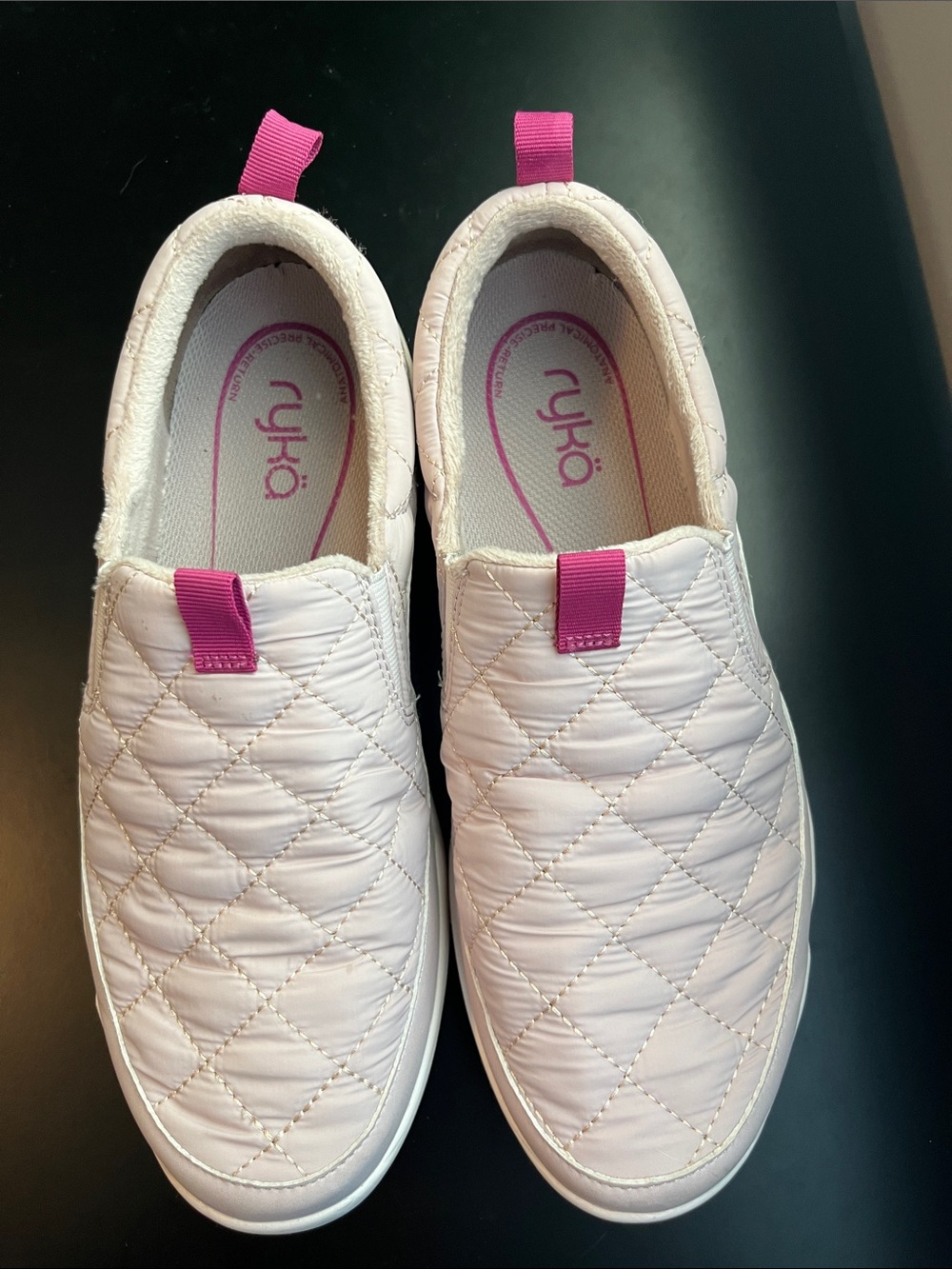 Ryka Women’s Quilted Slip-On Sneakers 9 Wide